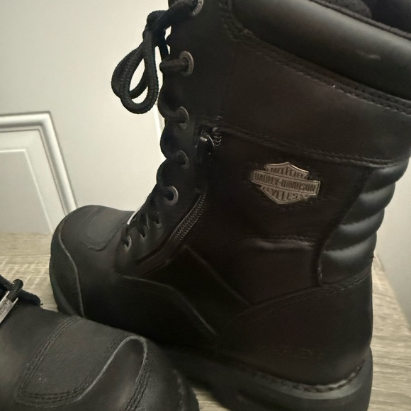 Harley-Davidson Men's Black Lace-Up Boots - Picture 3 of 13